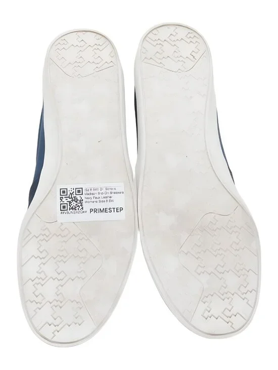 Dr. Scholls Madison Slip-On Sneakers Navy Faux Leather Women's 8.5W - Picture 6 of 6